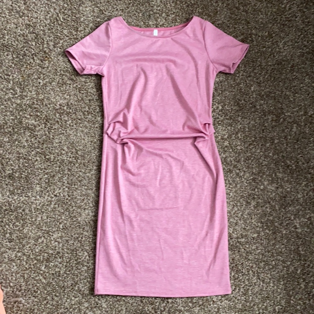 Pink blush maternity dress size small